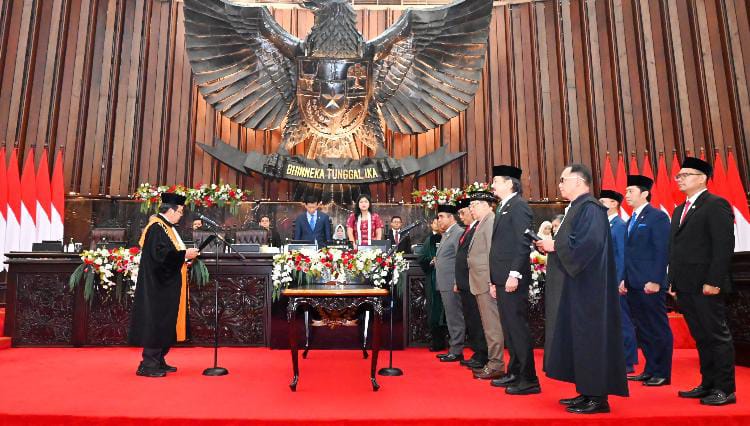 Pimpinan MPR Periode 2024-2029 Resmi Dilantik Dalam Sidang Paripurna Ke-III MPR Tahun 2024