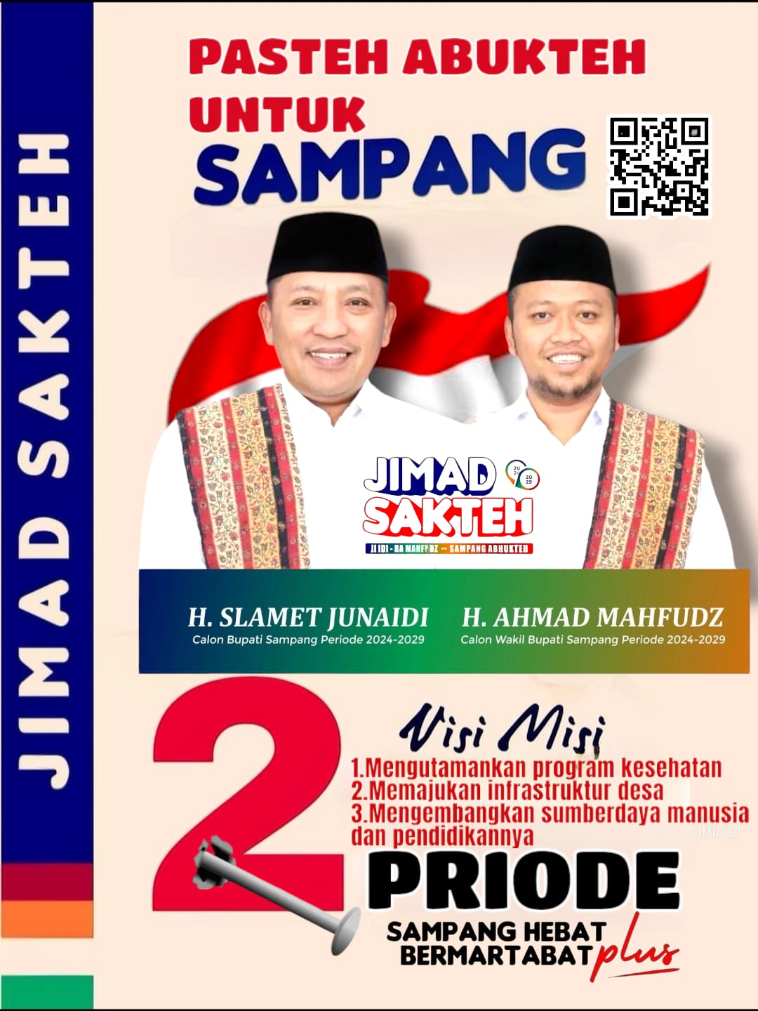 Bukti kinerja dan prestasi salah satu faktor masyarakat suka jimad sakteh untuk pilkada Sampang 2024