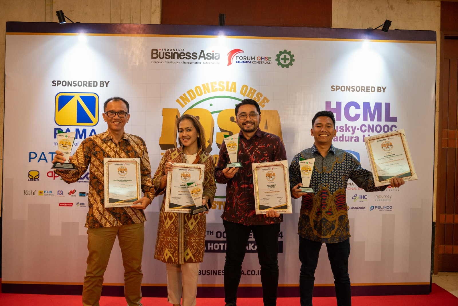 Capai Zero Accident, Pertamina Patra Jasa Raih 4 Penghargaan Indonesia QHSE Sustainability For Business Award 2024