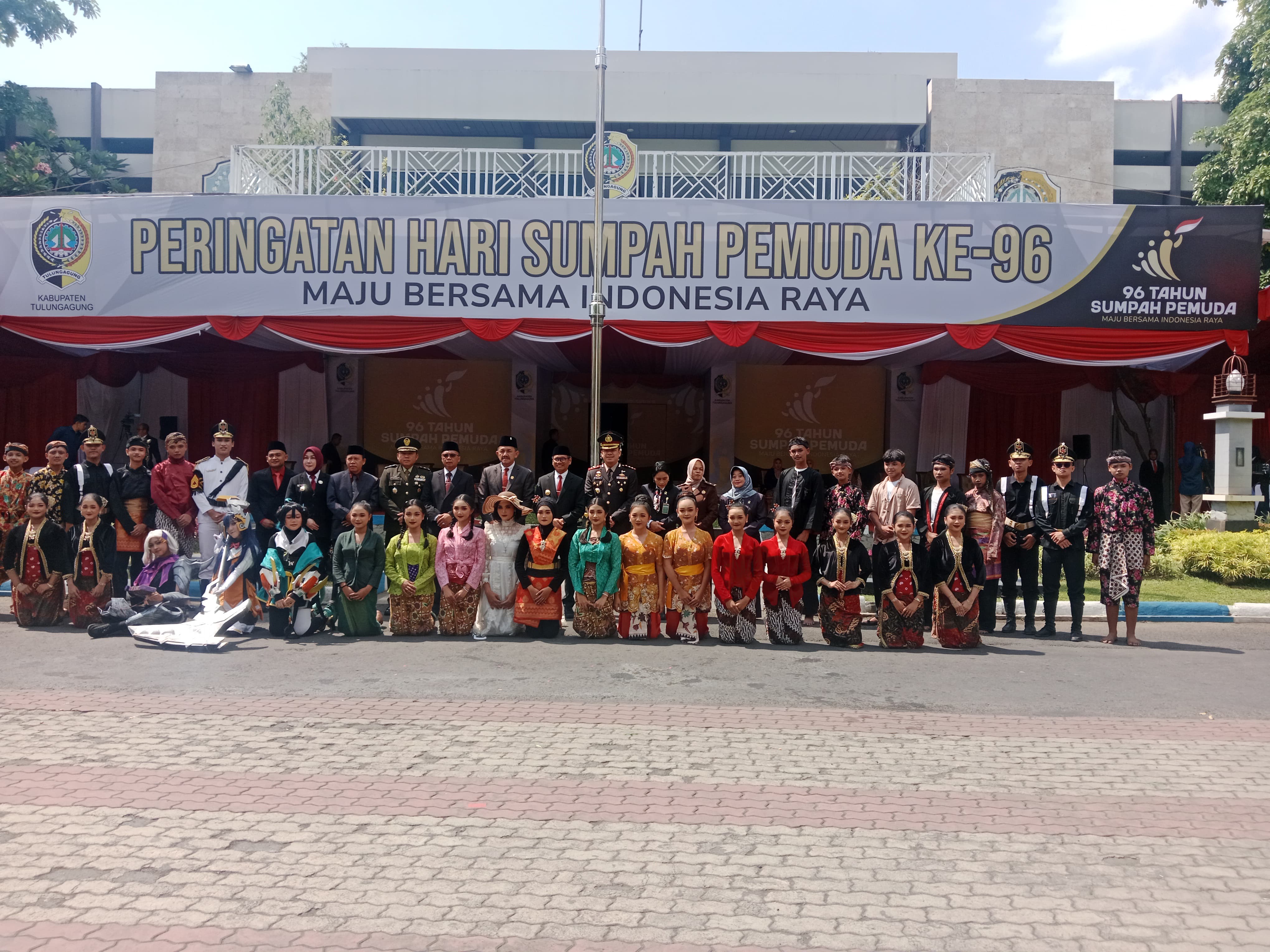 Upacara Hari Sumpah Pemuda di Pemkab Tulungagung