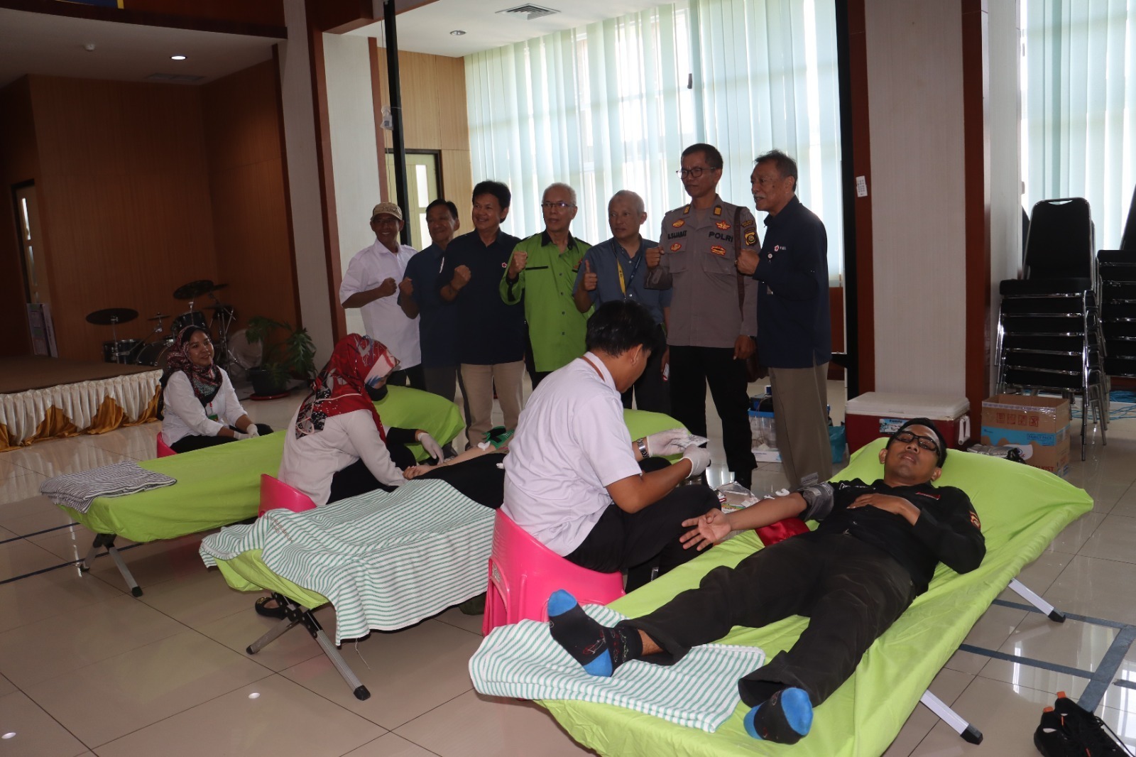 Peringati Hut Humas Polri Ke 73 Humas Polres Prabumulih Gelar Bakti Sosial Donor Darah