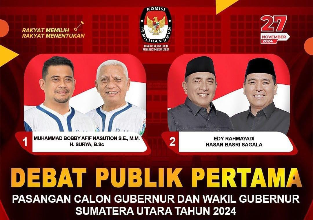KPU Sumut Rampungkan Debat Publik Pertama
