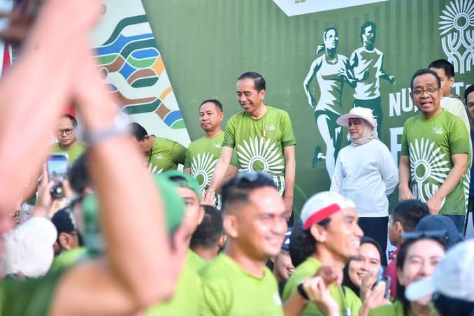 Jokowi Ungkap Tujuan Nusantara TNI Fun Run