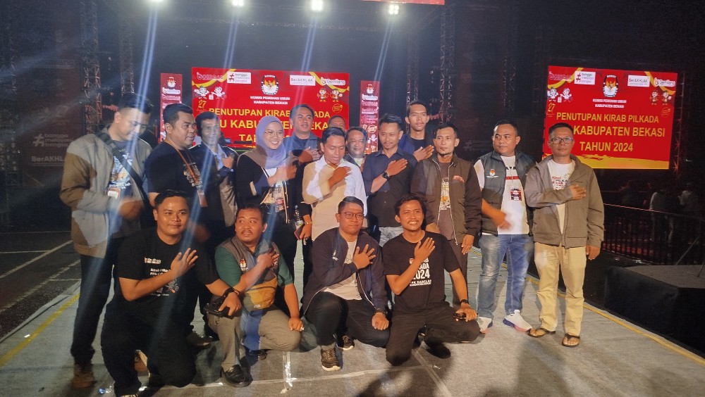 KPU Bekasi Lakukan Penutupan Kirab