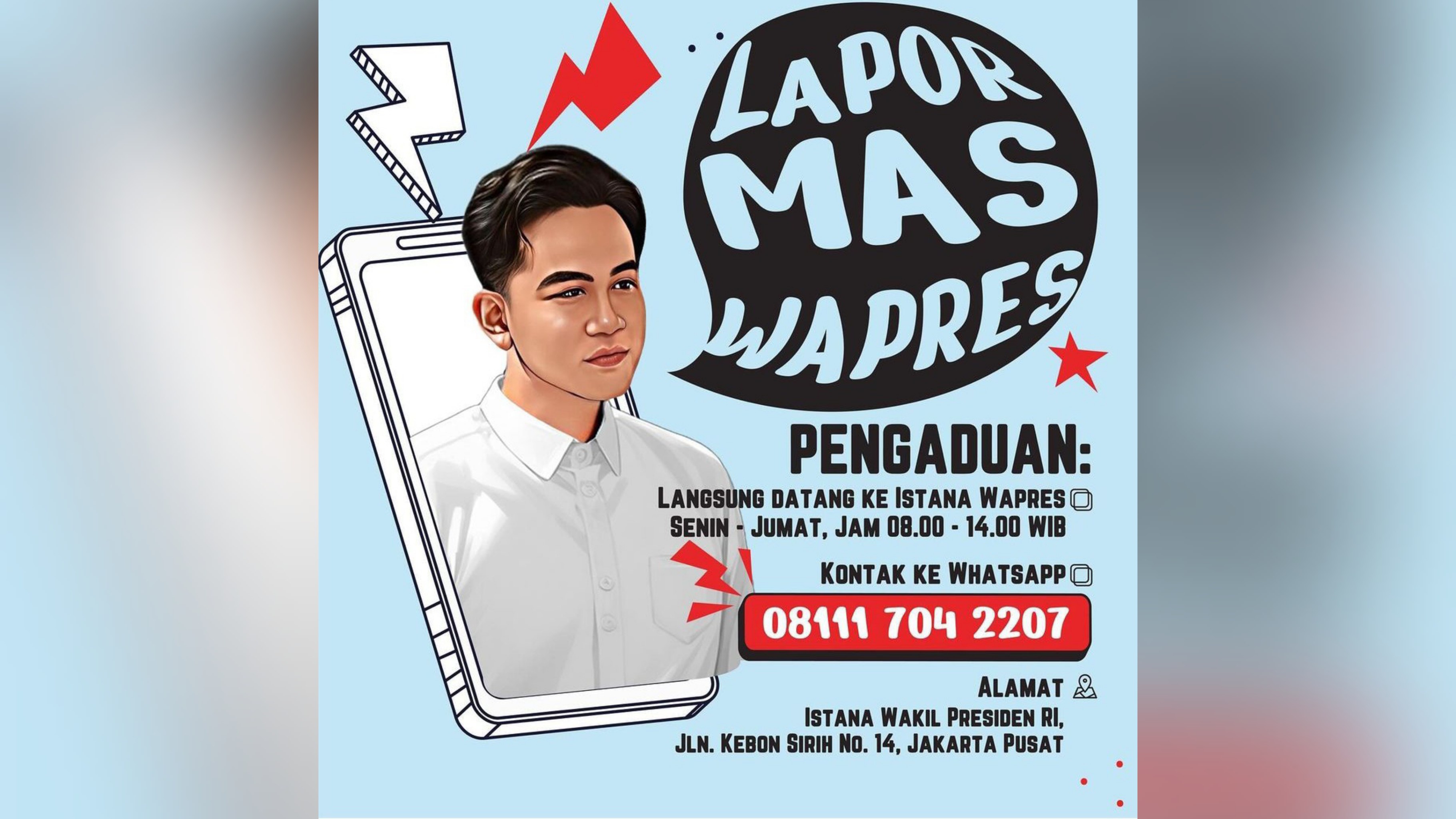 Wakil Presiden Gibran Buka Ruang untuk Aduan Masyarakat 'Lapor Mas Wapres'