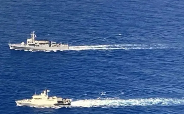 Kapal Perang RI-Filipina Gelar Patroli di Perairan Perbatasan