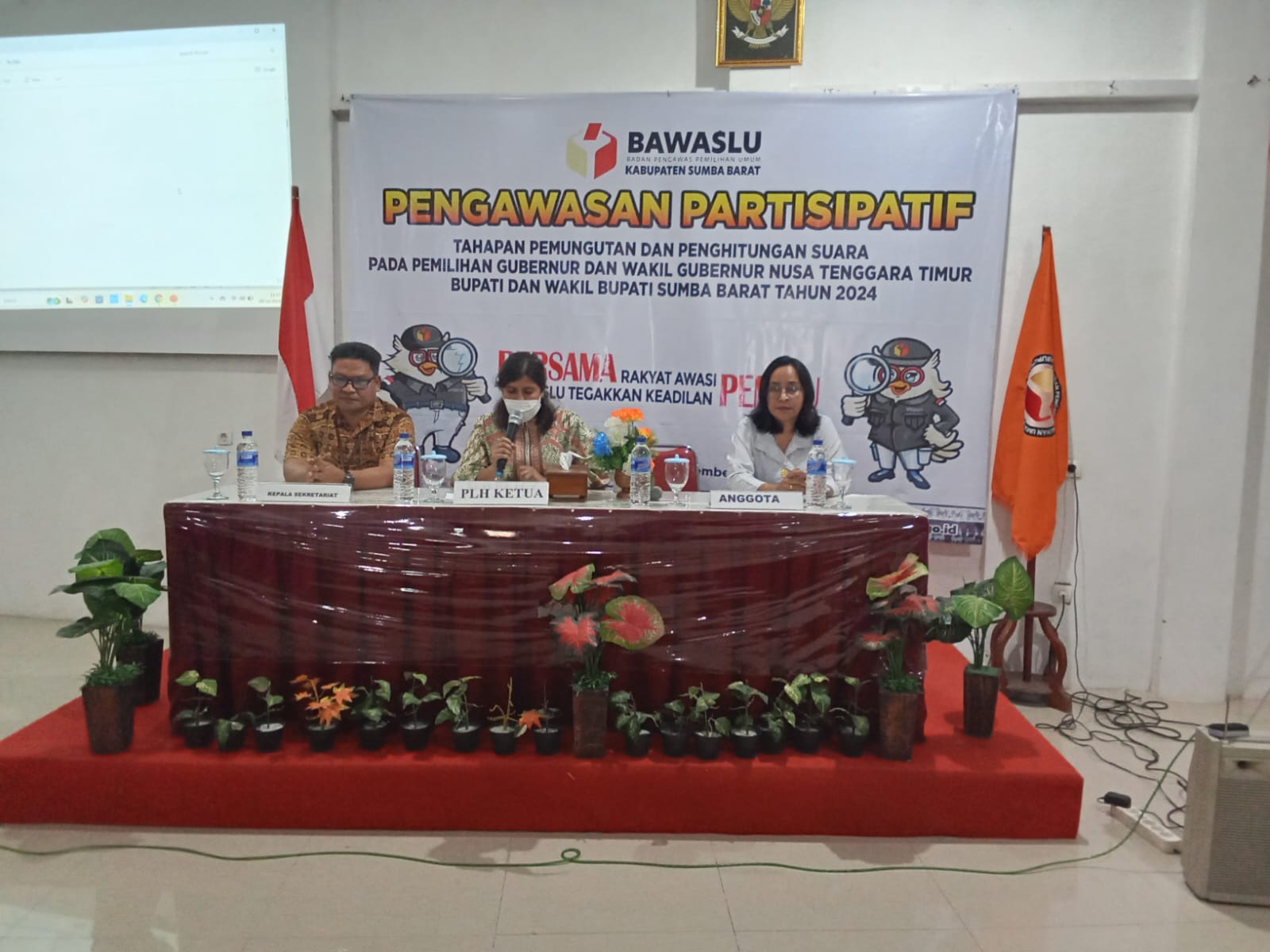Bawaslu Sumba Barat Tingkatkan Pengawasan Kolaboratif Jelang Pemungutan dan Penghitungan Suara