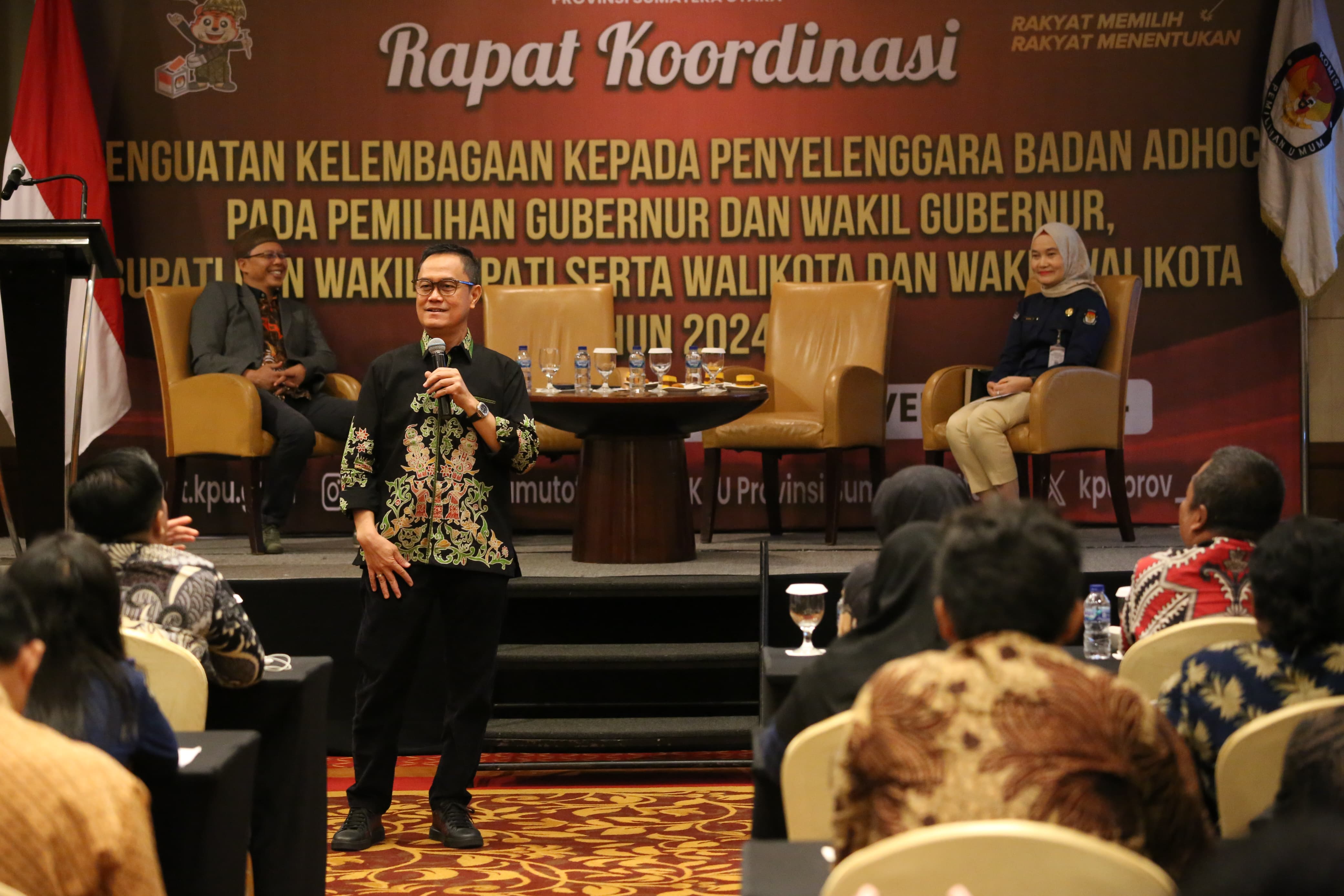 KPU Sumut Gelar Rakor Penguatan Kelembagaan kepada Penyelenggara Badan Adhoc: Memastikan Kelancaran