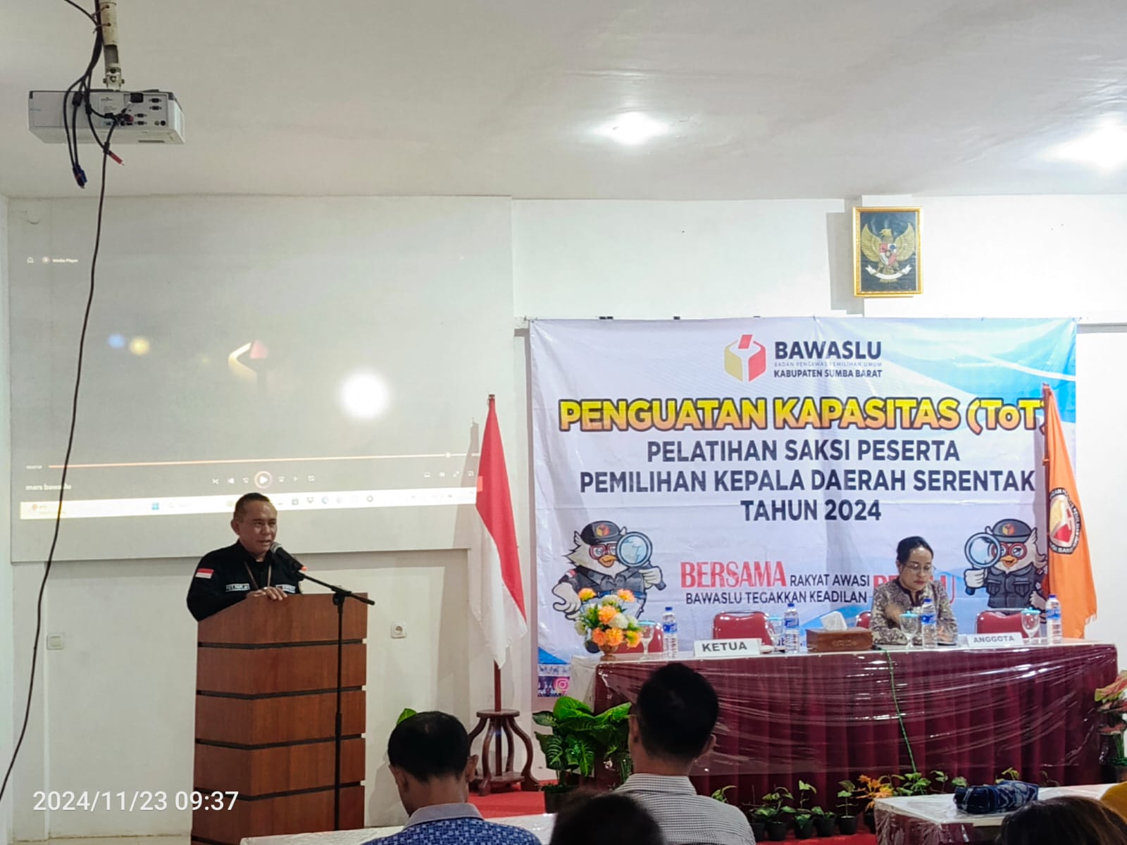 Bawaslu Sumba Barat Bekali Para Saksi Demi Kredibilitas Pilkada Serentak Tahun 2024