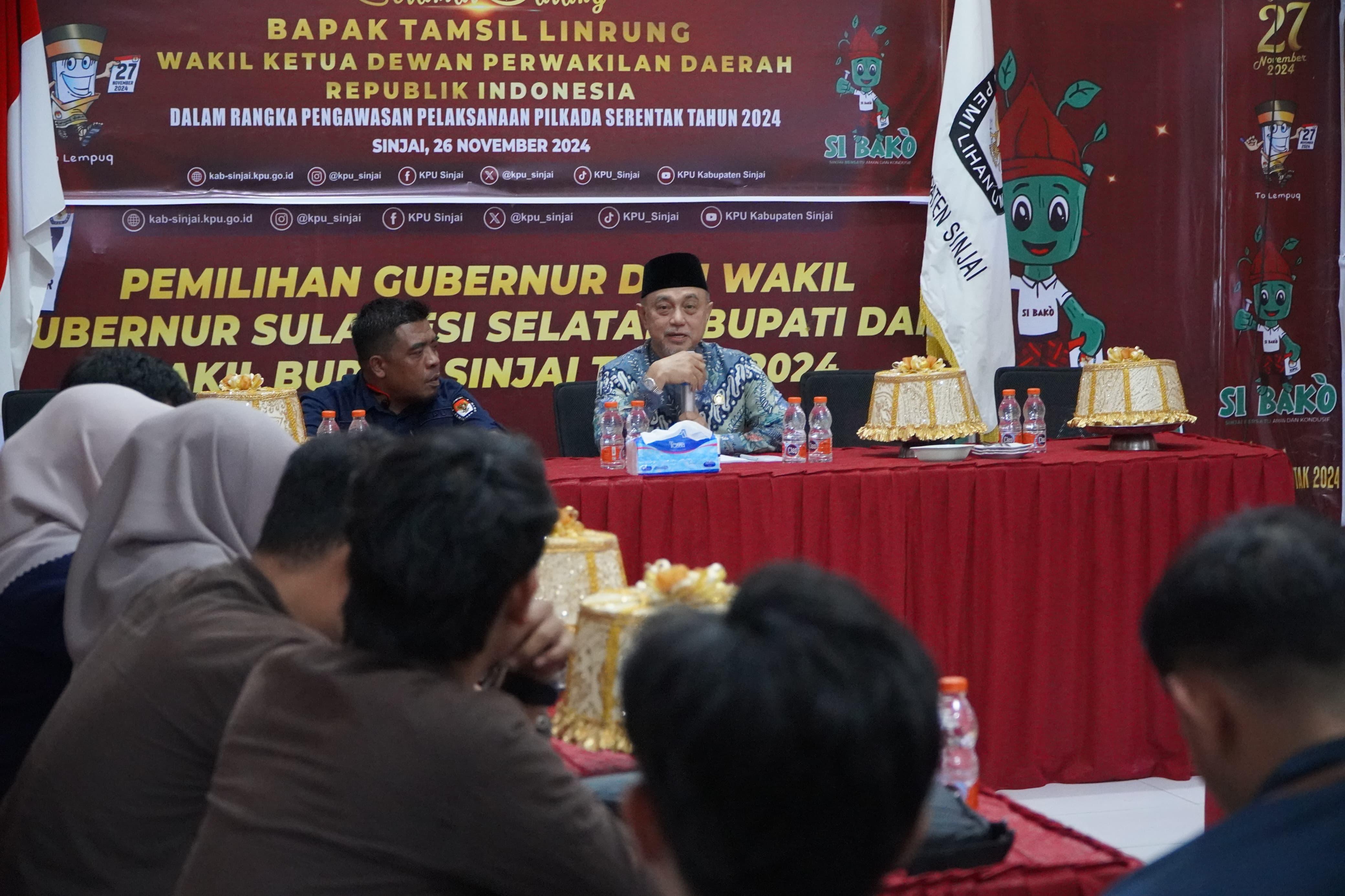 Tamsil Linrung : Pilkada Berintegritas untuk Mewujudkan Pemerintahan yang Bersih