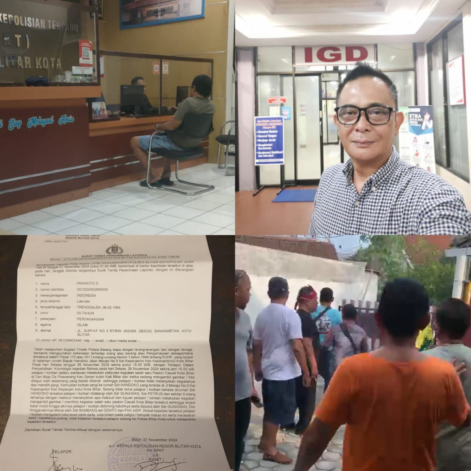 Pelaku Pemukulan Wartawan di Pilkada Kota Blitar Dilaporkan ke Polisi