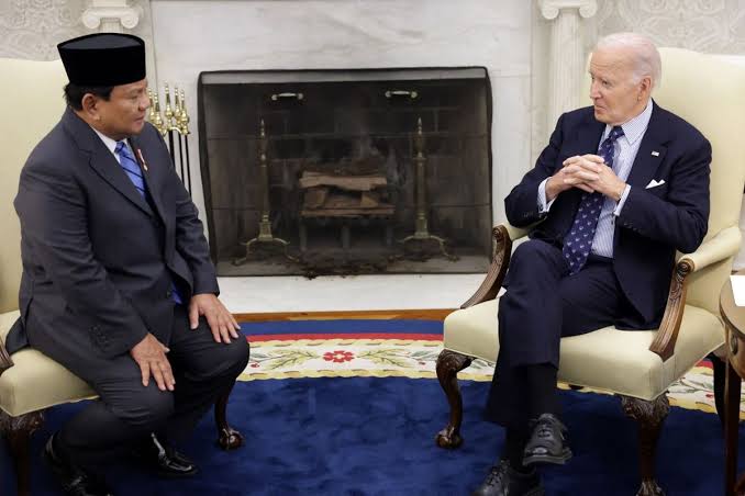 Prabowo Bertemu Joe Biden di Gedung Putih
