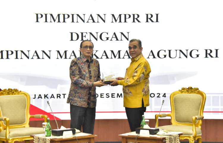 Bertemu Ketua MA, Ketua MPR Sampaikan Lima Harapan, Salah Satunya Agar MA Terus Menjaga Independensi