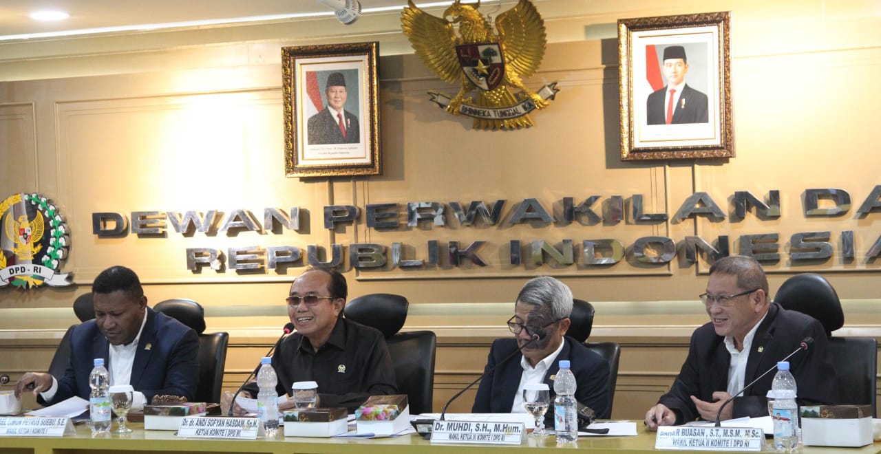 Komite I DPD RI Desak Pemerintah Terbitkan Peraturan Pemerintah tentang Penataan Daerah dan Desain Besar Penataan Daerah