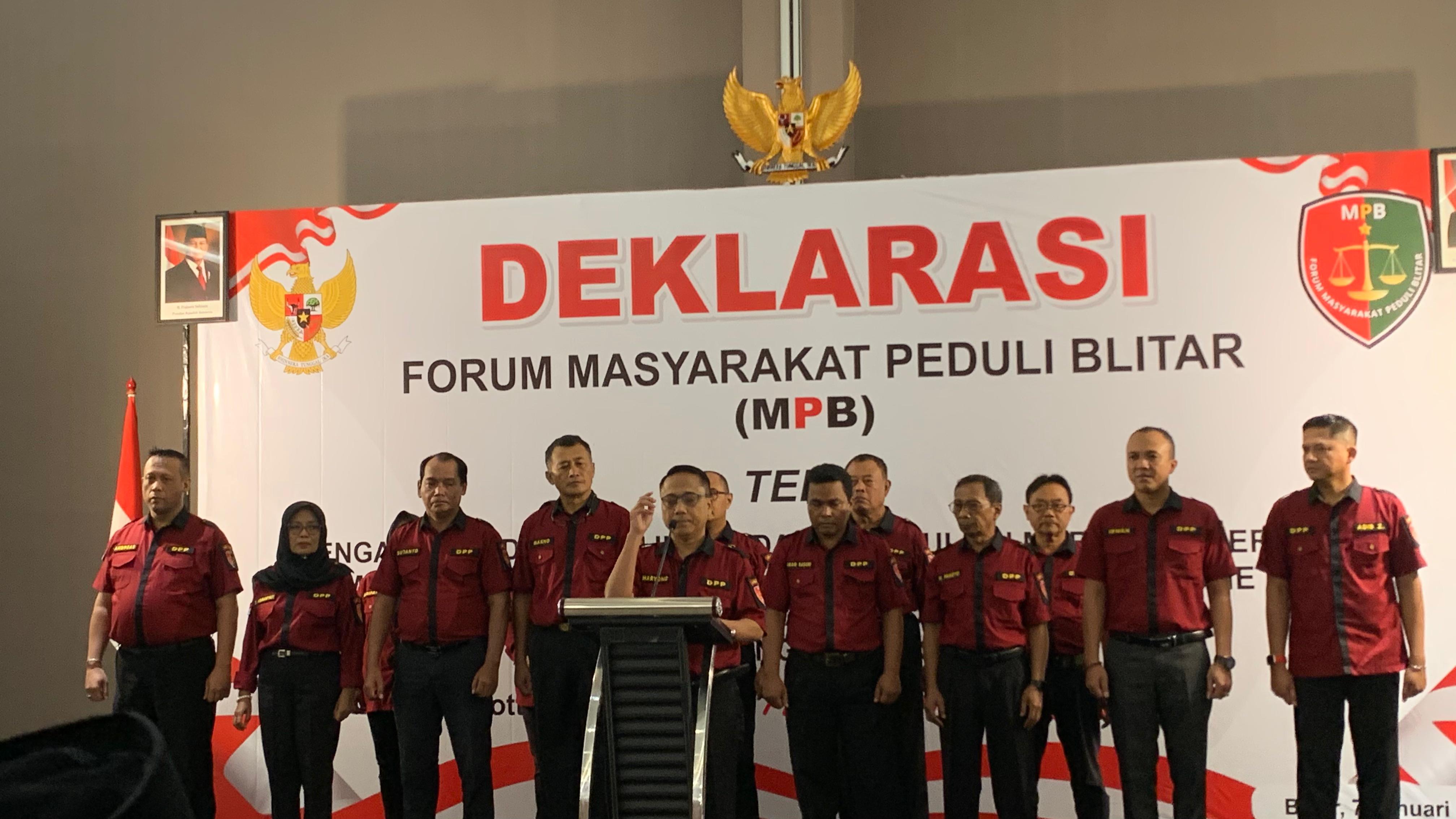 MPB Gelar Deklarasi, Wujud Kepedulian Masyarakat Blitar Untuk Indonesia Lebih Baik