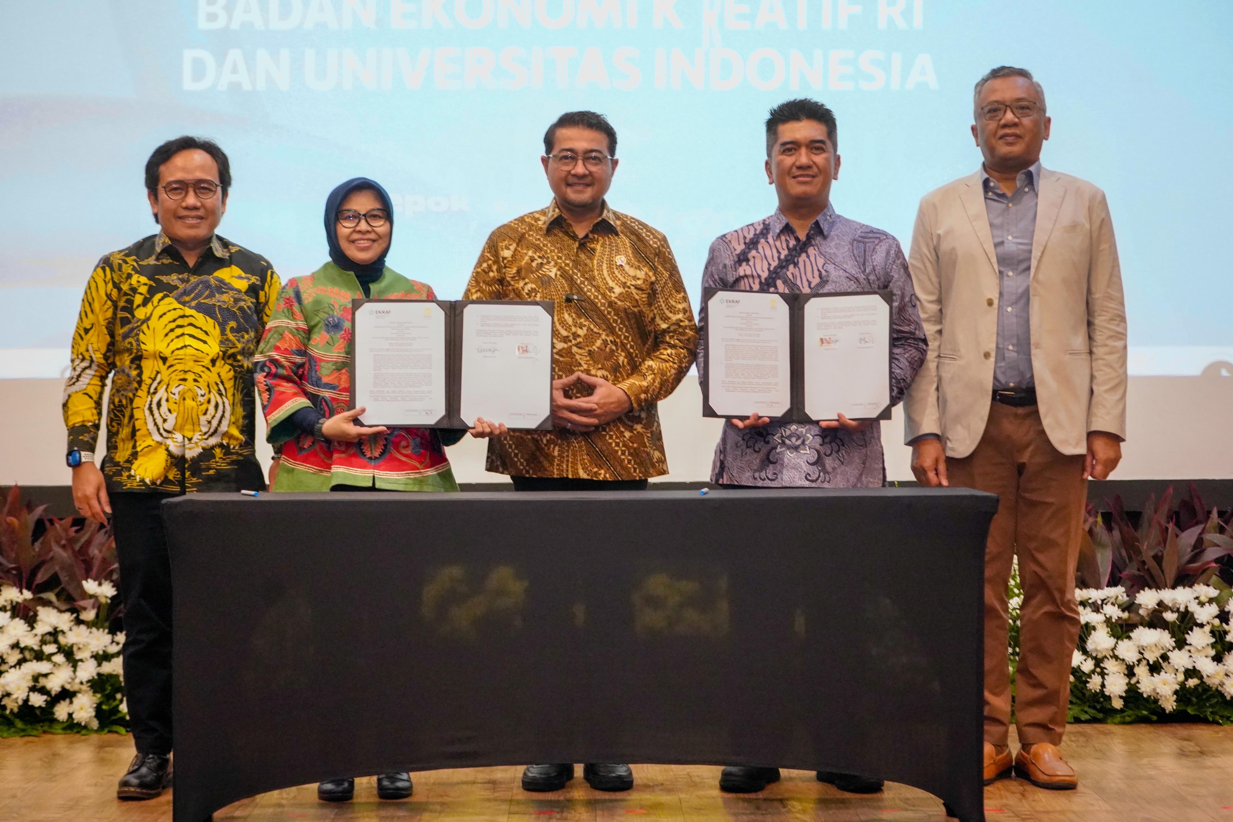Bentukan Konsorsium Pendidikan Tinggi Ekraf, Pemerintah Gaet UI
