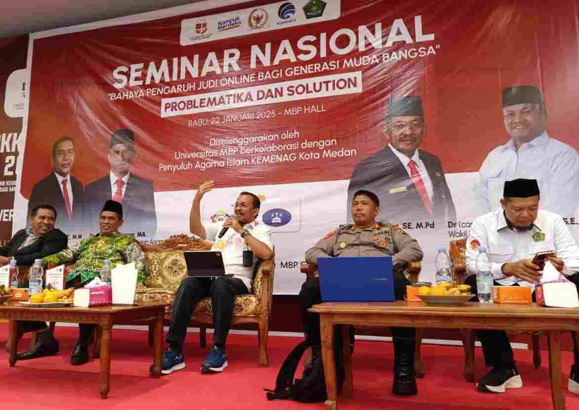 Seminar Nasional Judi Online, Kadis Kominfo Sumut Ilyas Sitorus: Bahaya Bagi Mahasiswa!