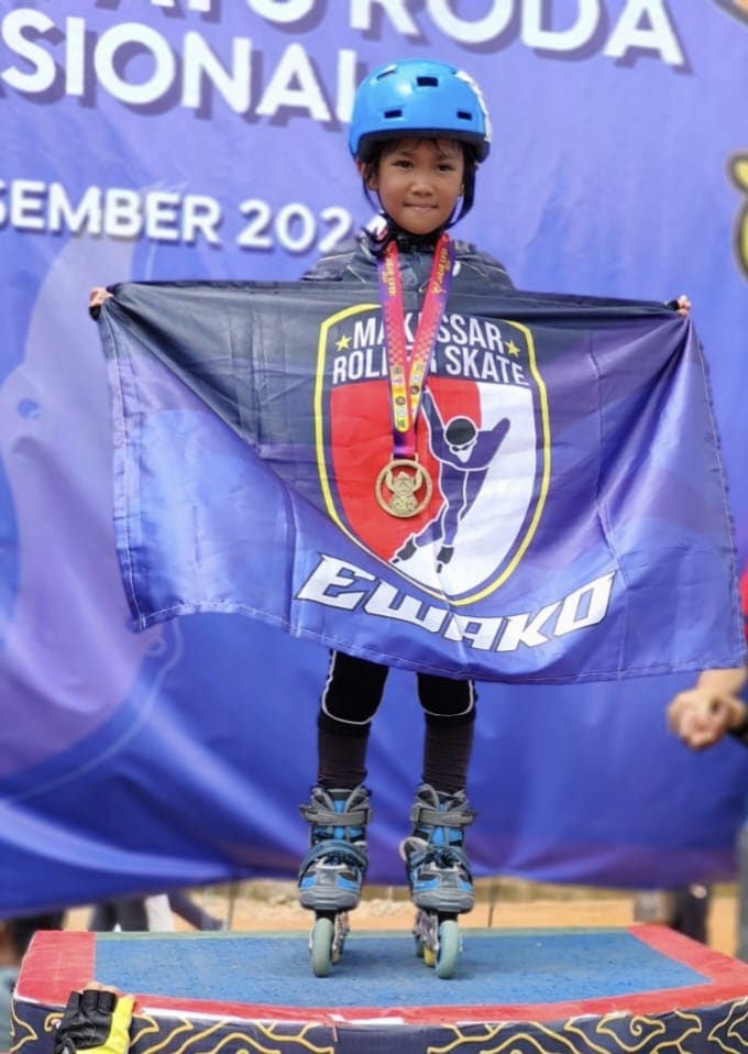 A Arsy Shidqia Almubarak, Murid SDN Rappocini Makassar Juara Sepatu Roda Nasional