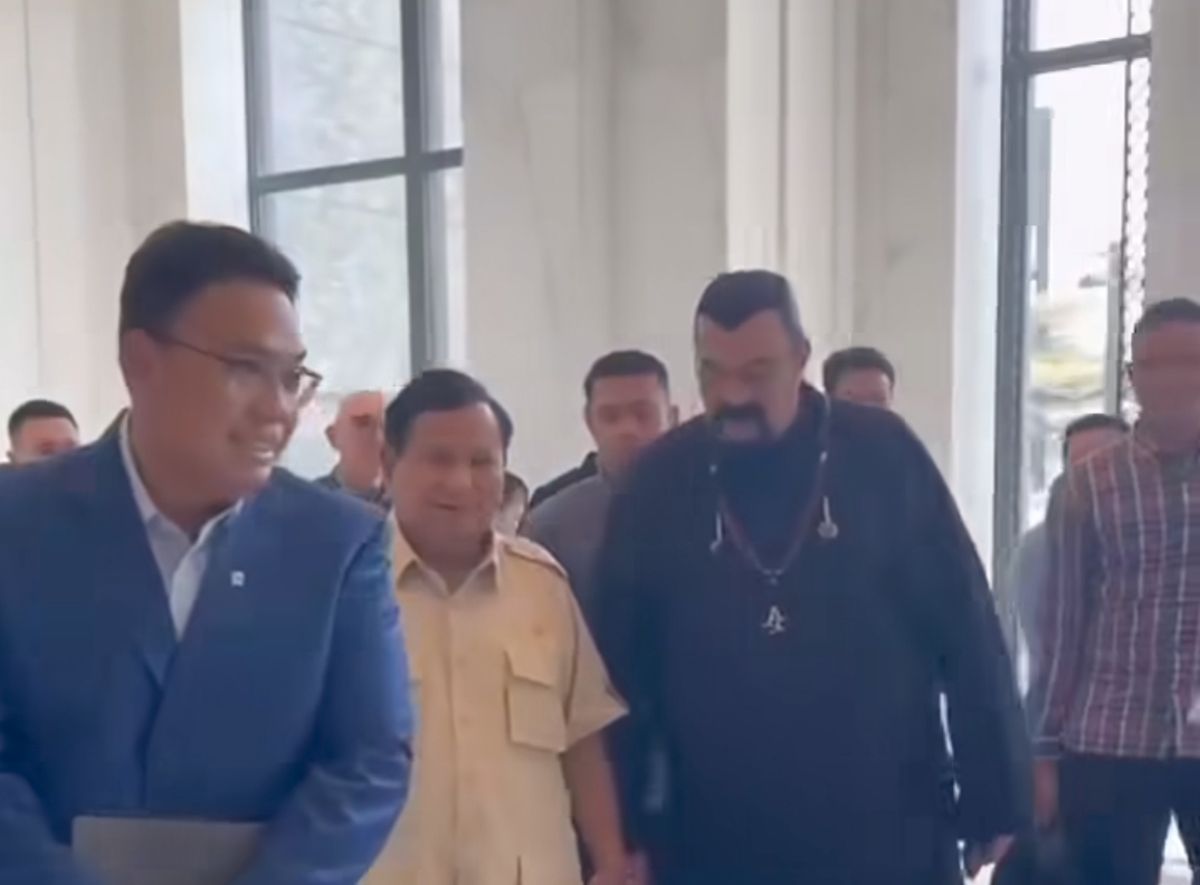 Presiden Prabowo Bertemu Steven Seagel