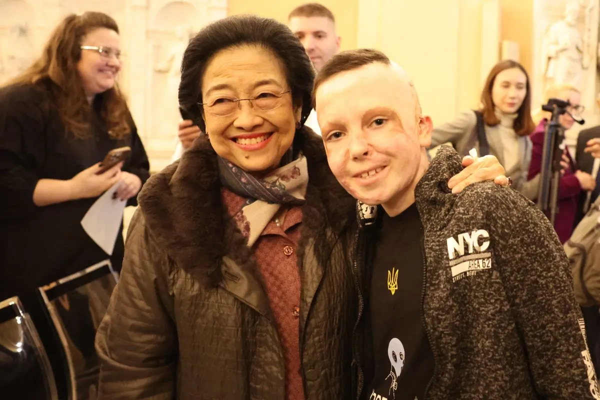 Kunjungi Roma, Megawati Semangati Anak-Anak Korban Perang Palestina dan Ukraina