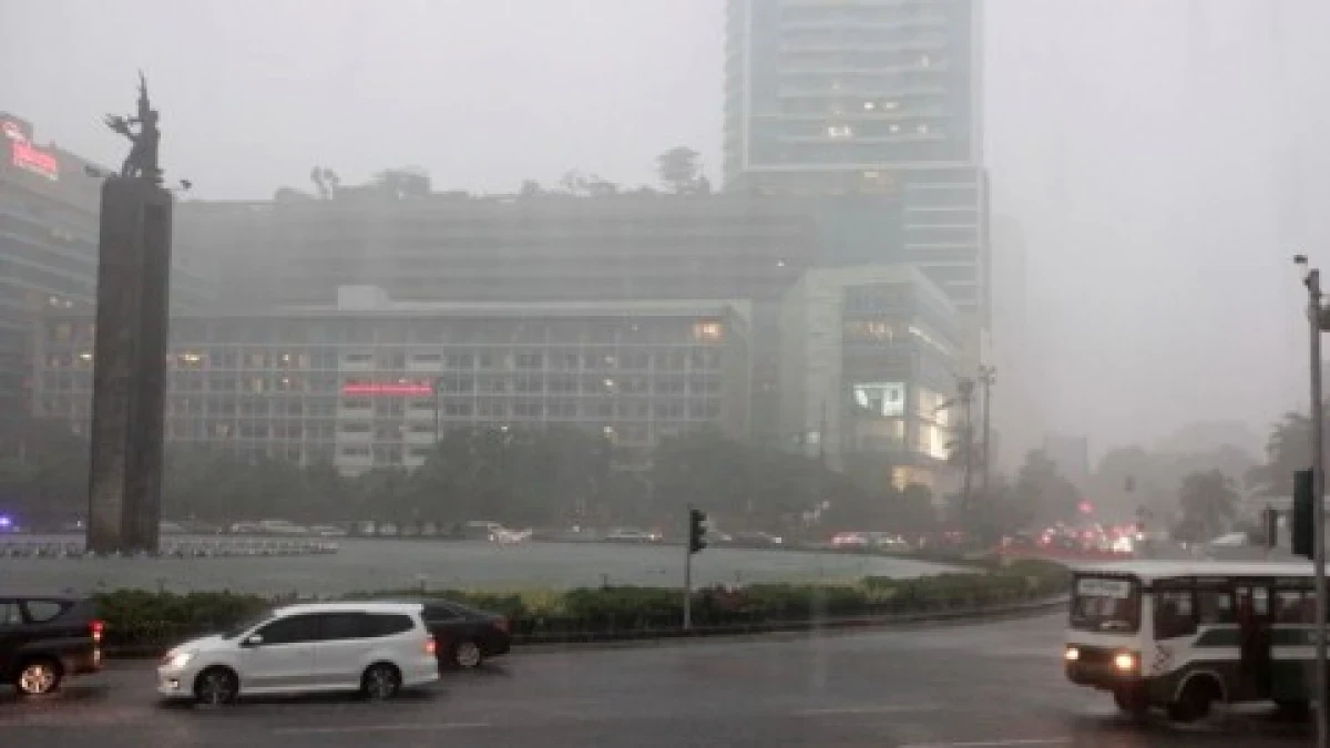 Lima Wilayah Jakarta Diguyur Hujan