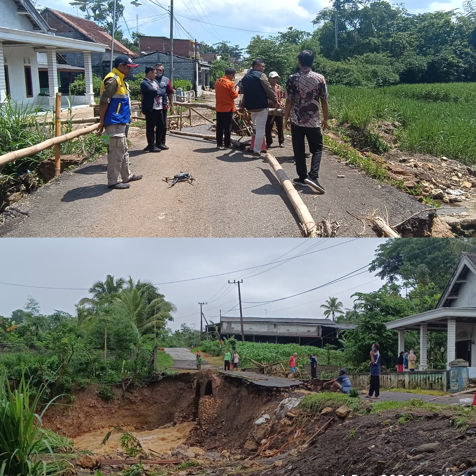 Jembatan Desa Wates Ambruk, Anak Sekolah Harus Berputar Sejauh 2 KM