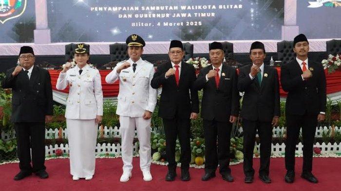 Paripurna DPRD Kota Blitar Angkat Agenda Sertijab Walikota dan Wakil Walikota Blitar dan Penyanpaian Visi Misi pejabat Walikota Blitar 2025-2030