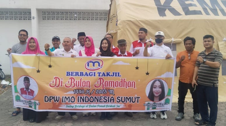 Peduli Sesama dan Tingkatkan Silaturahmi, DPW IMO-Indonesia Sumut Bagi-bagi Takjil dan Bukber