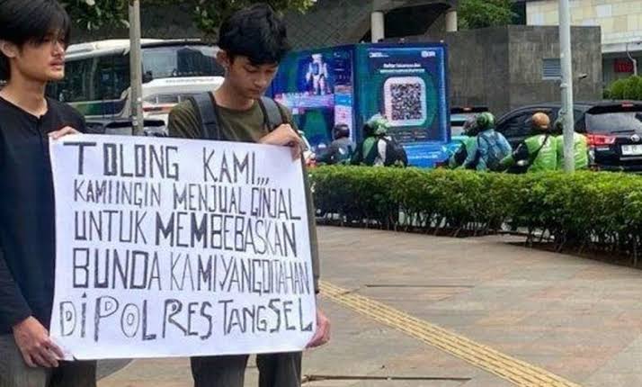 Viral, Kakak Beradik Rela Jual Ginjal Demi Bebaskan Ibu yang Ditahan di Polres Tangsel