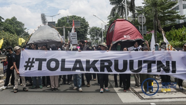 Aksi Tolak Pengesahan RUU TNI Menggema