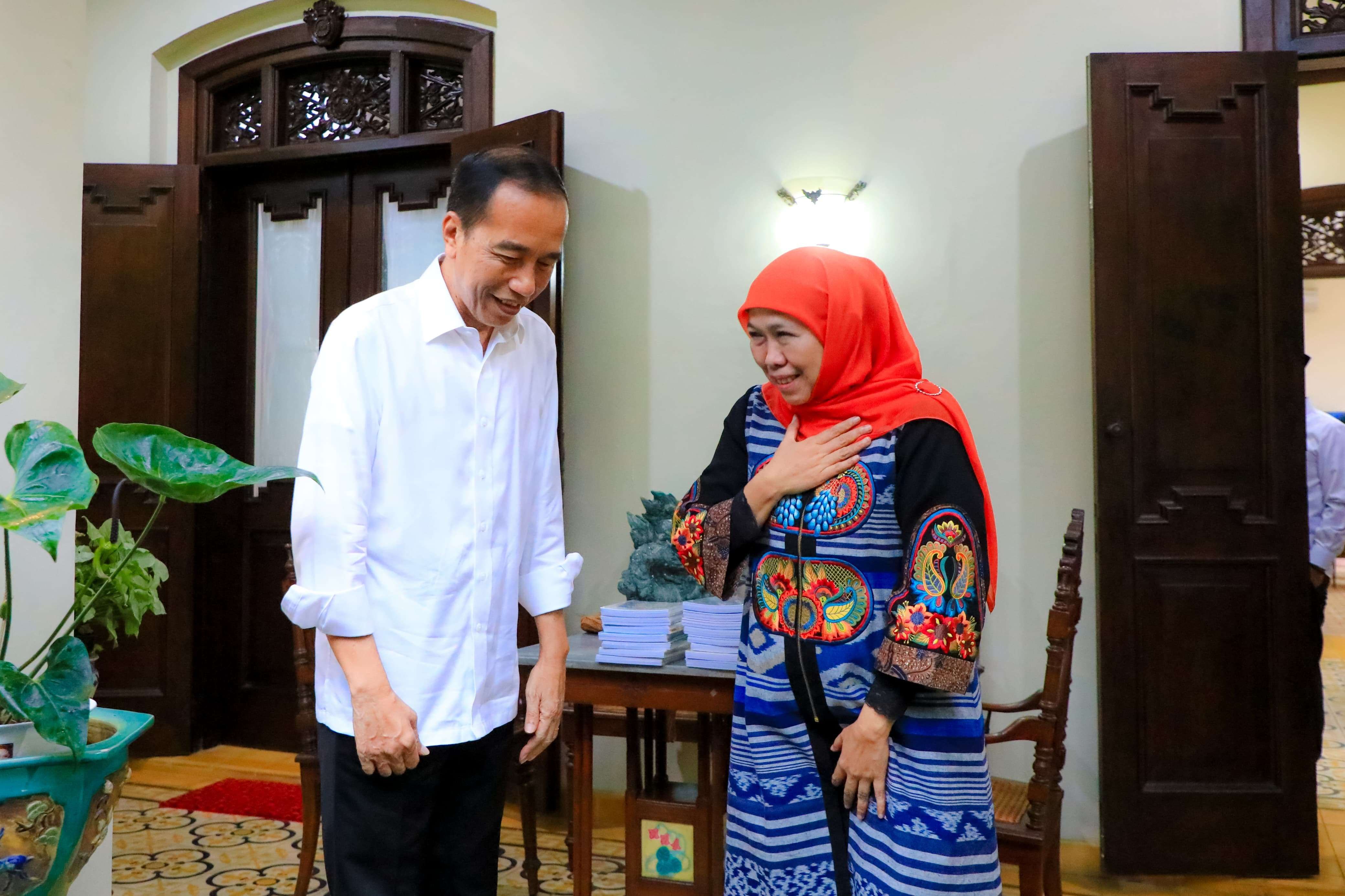 Khofifah-Emil Temui Jokowi di Surakarta