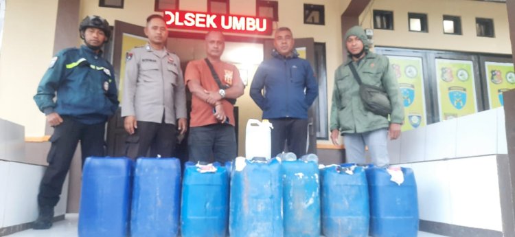 Polsek Umbu Ratu Nggay Amankan 455 Liter Miras Ilegal