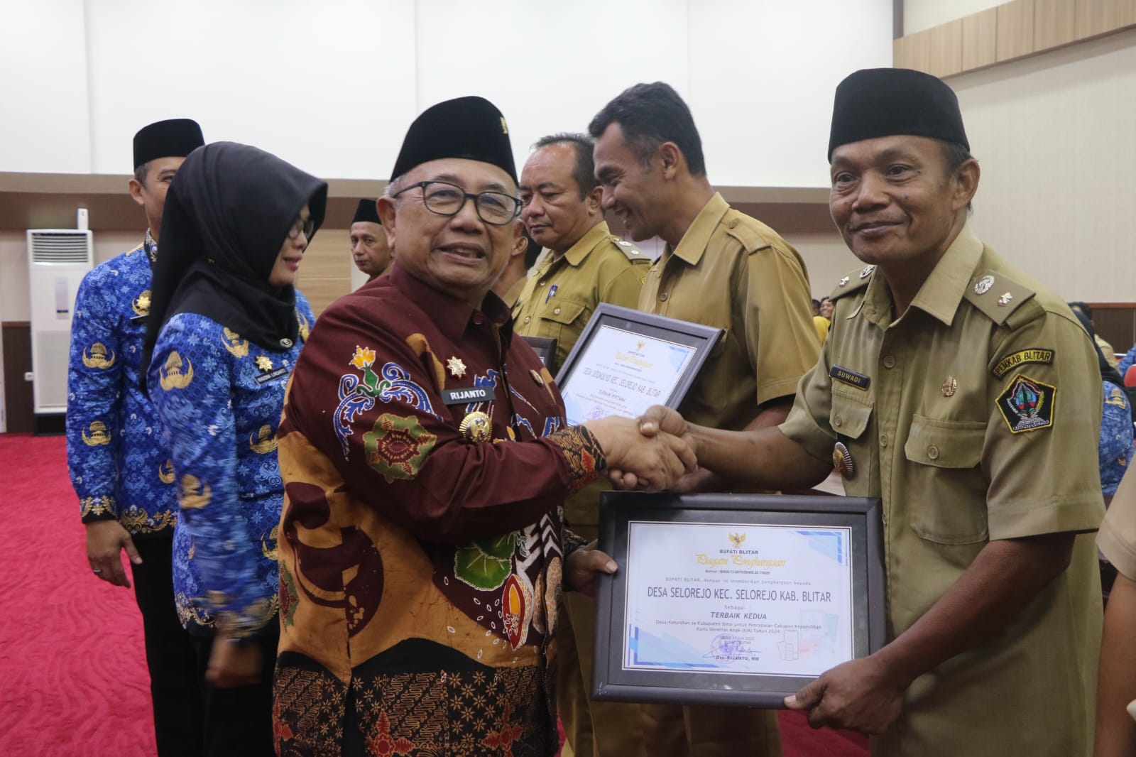 Desa Selorejo Raih Anugerah Terbaik II Adminduk DesaTingkat Kabupaten Blitar ini Kiatnya