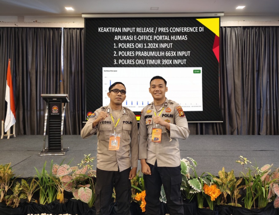 Polres Prabumulih Raih 2 Penghargaan/Juara Dalam Rakernis Humas Polda Sumsel Tahun 2025