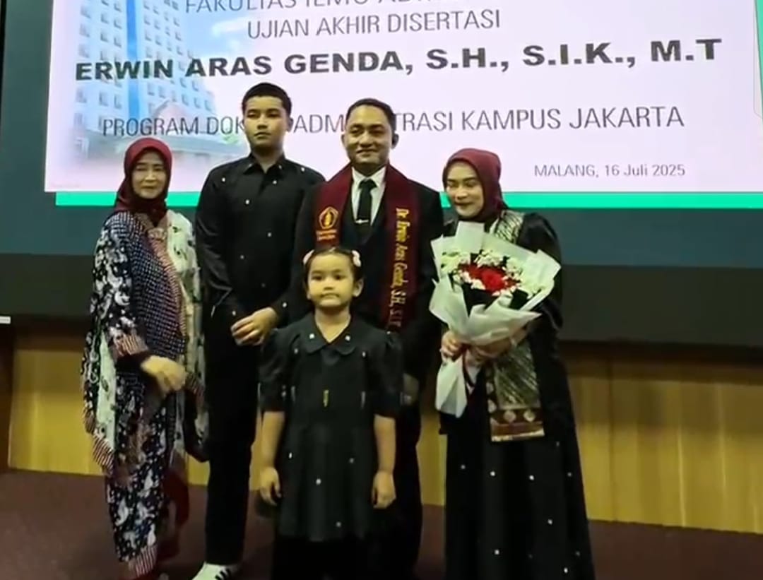 Breaking News! Kabag Binkar Polda Sumsel AKBP Erwin Aras Genda Raih Gelar Doktor di Universitas Brawijaya