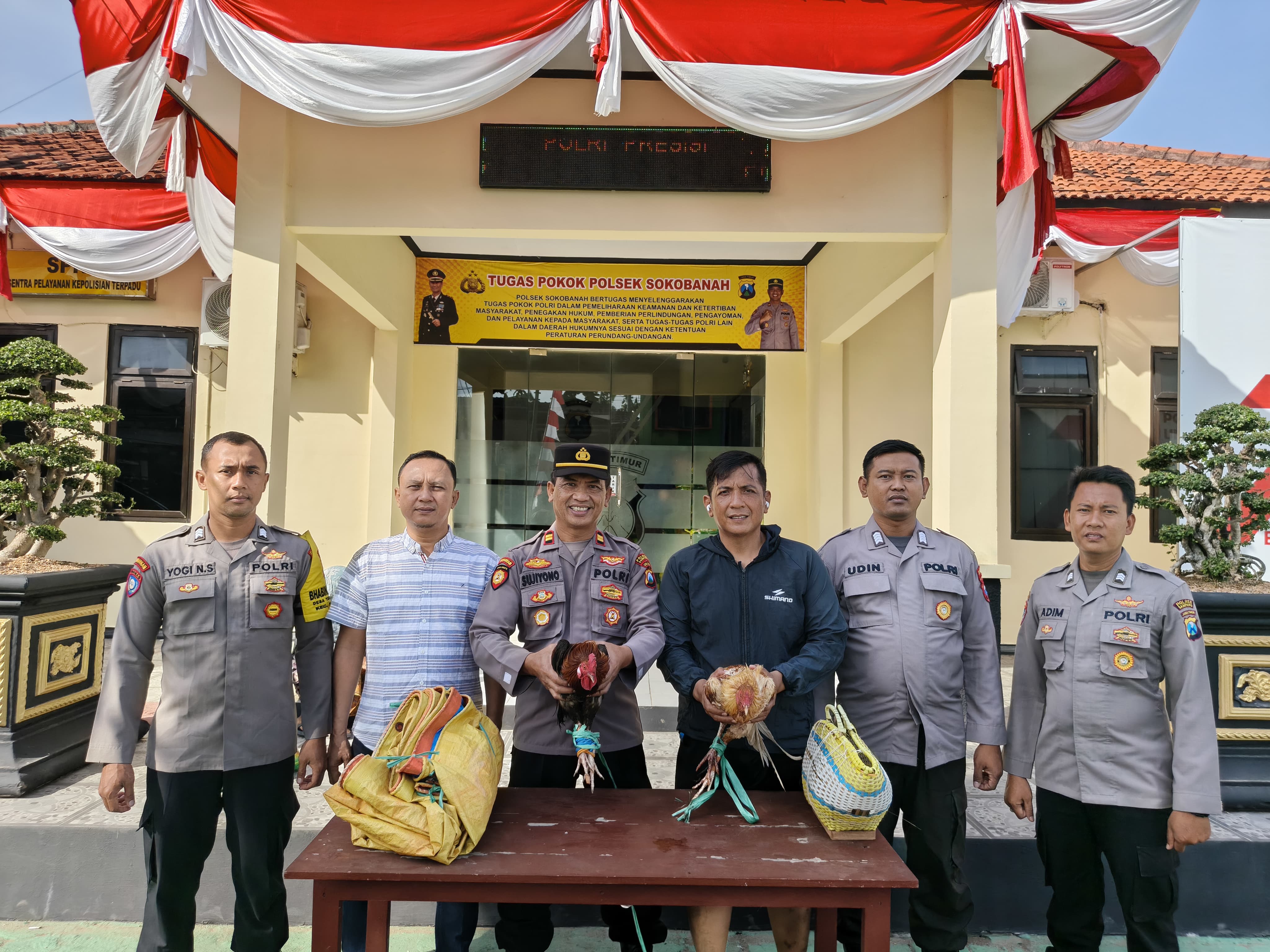 Komitmen Berantas Perjudian, Kapolsek Sokobanah Tak Beri Ampun Judi Sabung Ayam