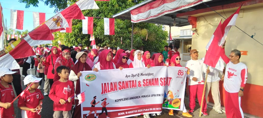 Meriah, Perayaan HUT Kemerdekaan RI ke-80 di Kompleks Anggrek Kelurahan Tombolo Kabupaten Gowa