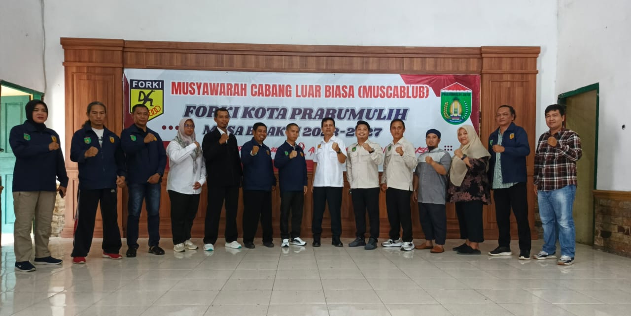 Muscablub Forki Hasilkan Ketua Baru, Abi Samran Tegaskan Komitmen Majukan Karate di Prabumulih