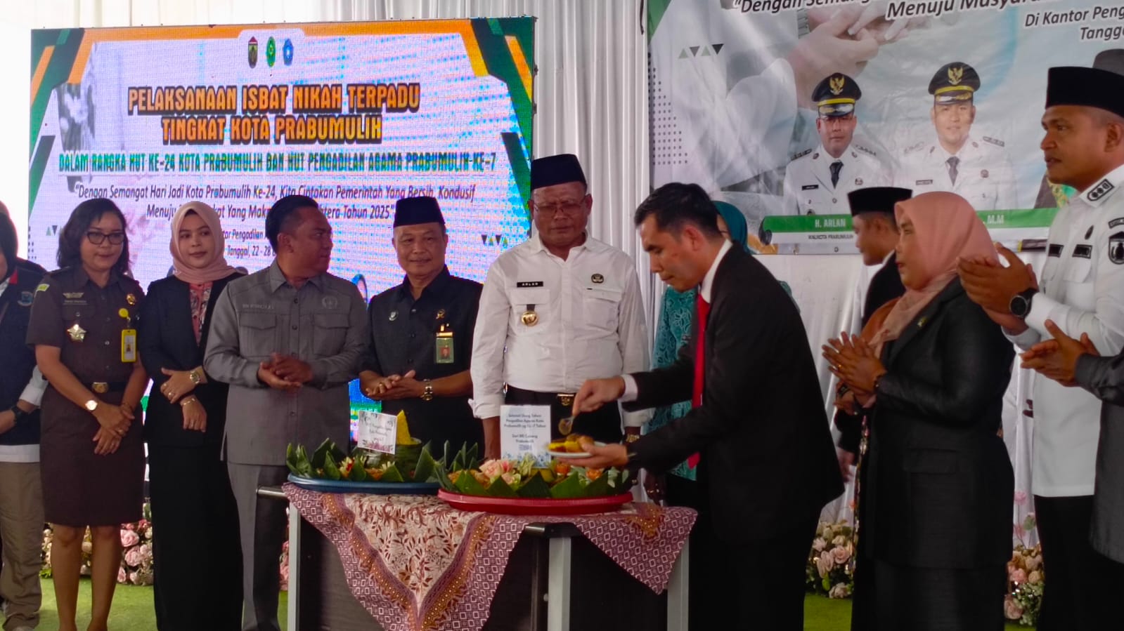 Walikota Prabumulih Hadiri Pembukaan Isbat Nikah Terpadu dalam Rangka HUT Kota ke-24 dan Pengadilan Agama ke-7