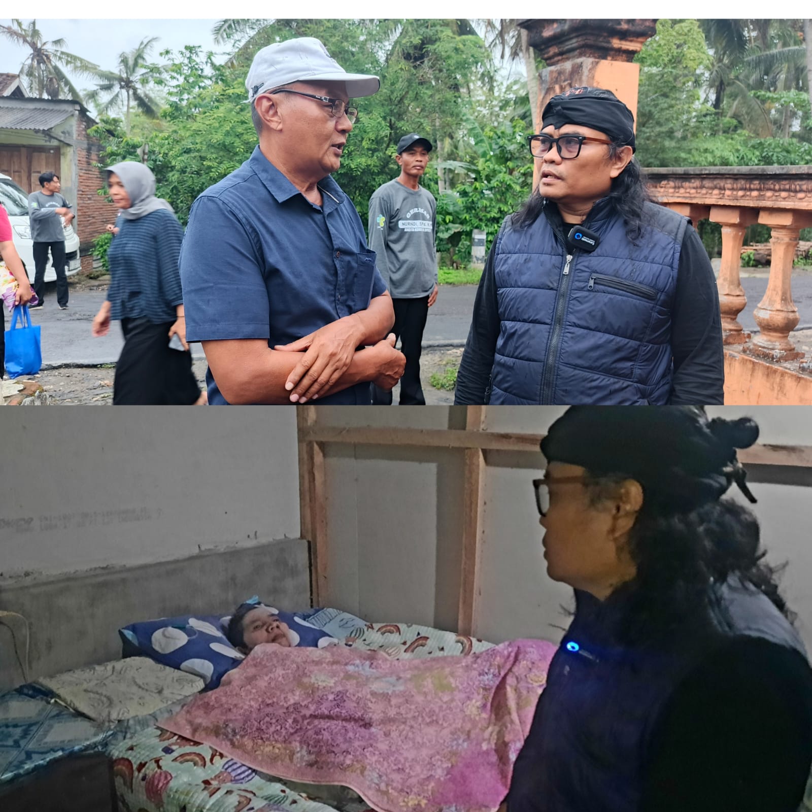 Nurhadi Sambangi Warga Kedung Banteng PMI Koma 10 Tahun dan Keluarga Kurang Mampu