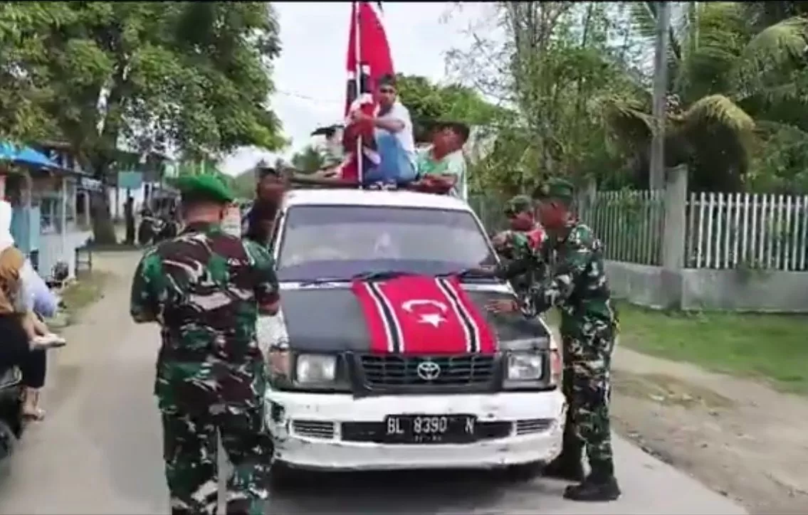 Gempar! Aksi Konvoi Kibarkan Bendera GAM di Aceh