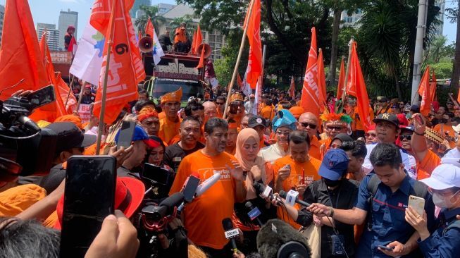 Buruh Gelar Aksi Hari Ini di Depan Istana