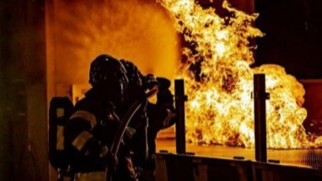 Kantor Wali Kota Jakarta Selatan Terbakar