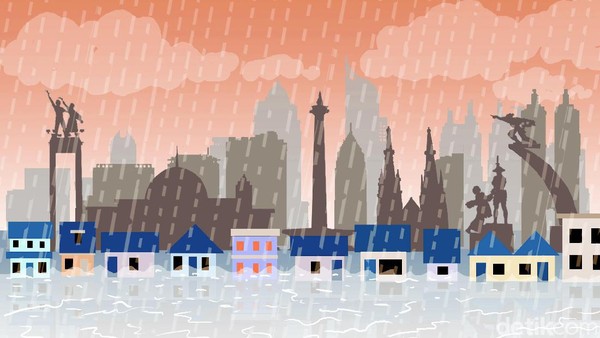 Curah Hujan Tinggi, Banjir Jakarta Terus Meluas