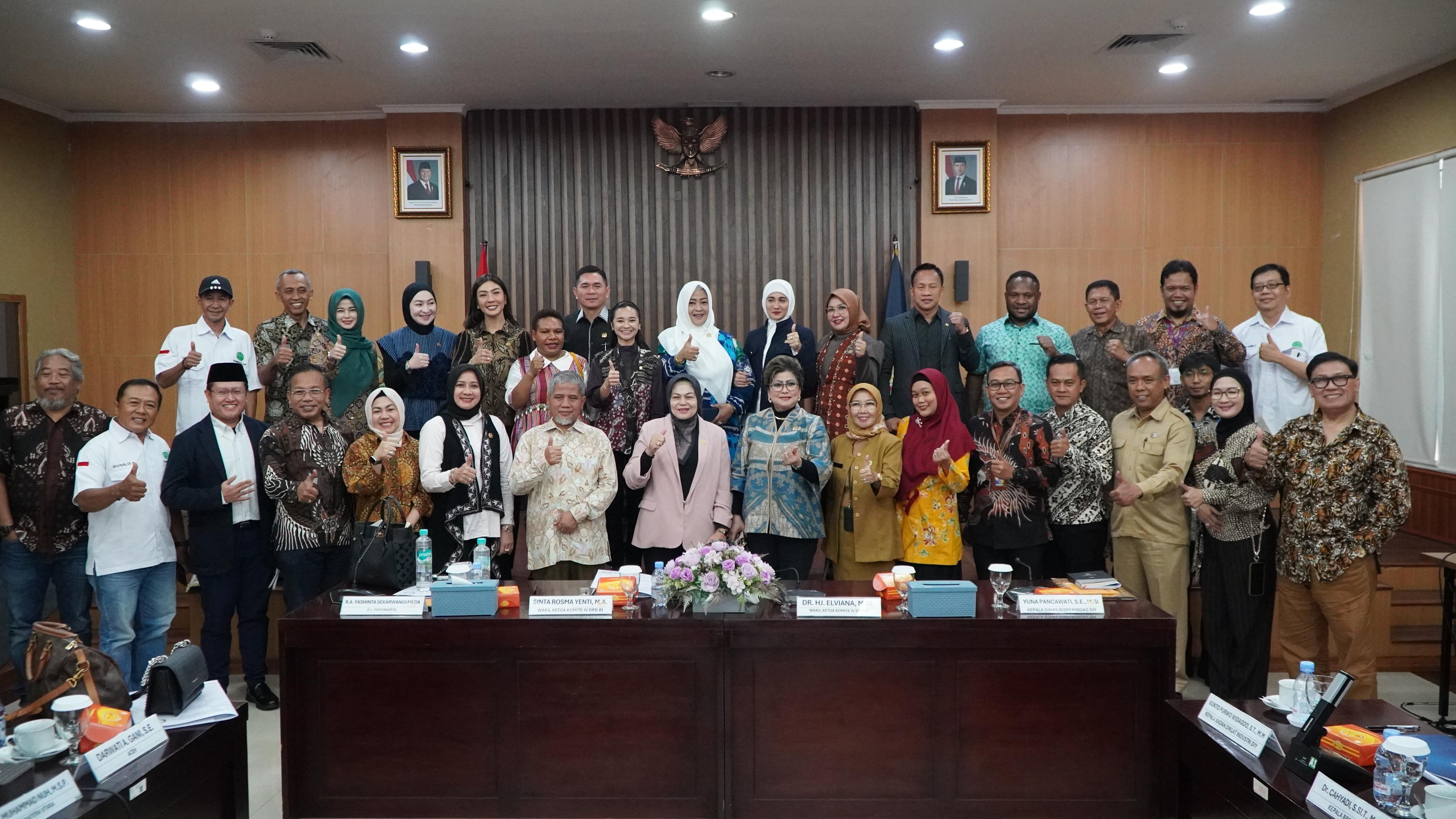 Percepat Revisi UU Perindustrian, Komite IV DPD RI Inventarisir Masalah di DIY
