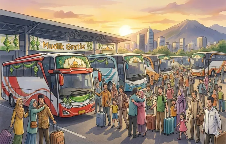 Kemenhub Buka Pendaftaran Mudik Gratis Mulai 1 Maret