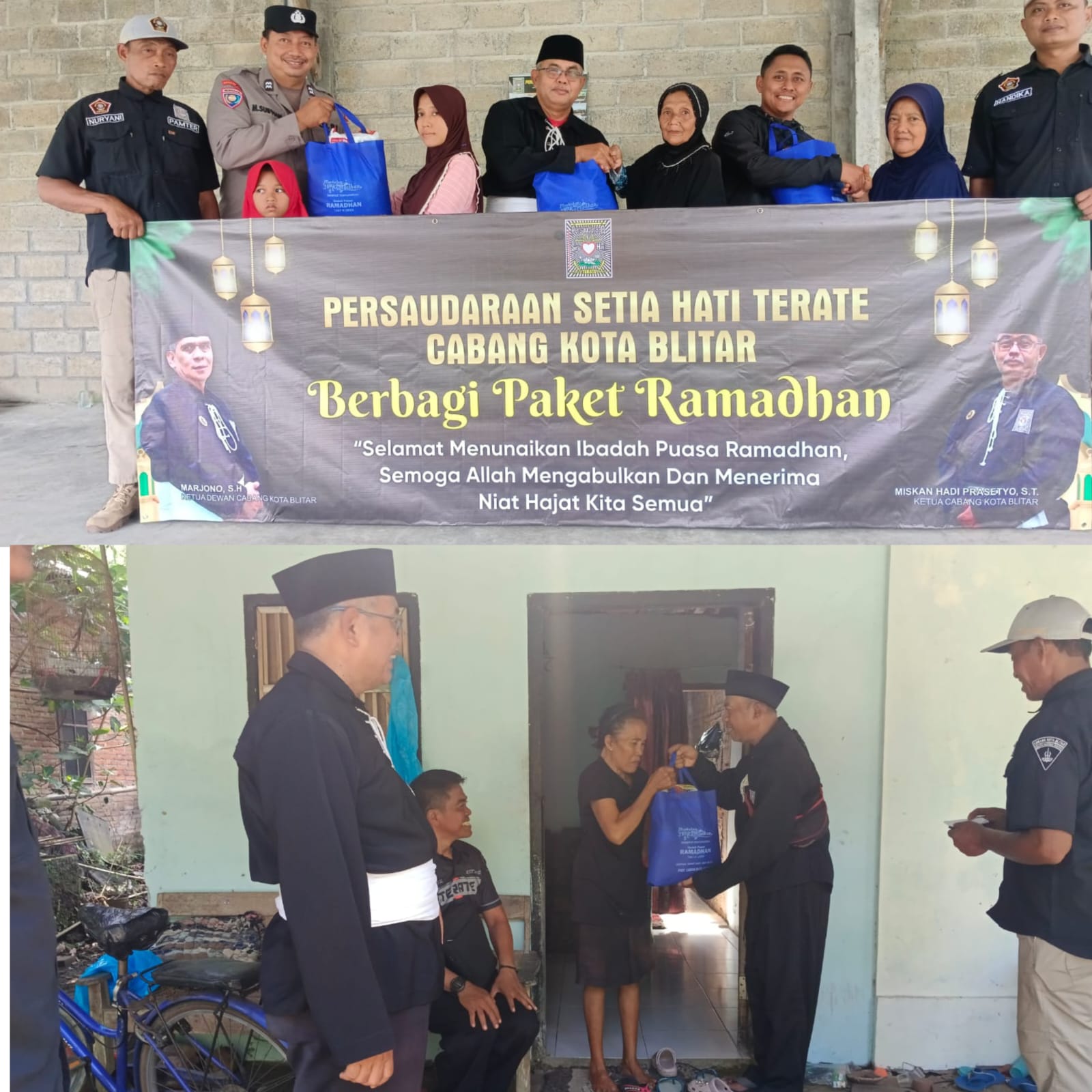 PSHT Cabang Kota Blitar Pusat Madiun Berbagi Sembako Bentuk Manivfestasi Seduluran Selawase