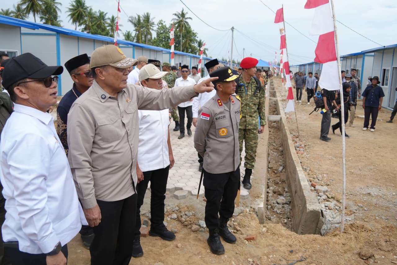 Resmikan 104 Huntap di Aceh Utara, Menko Polkam Tegaskan Negara Hadir Membantu Rakyat