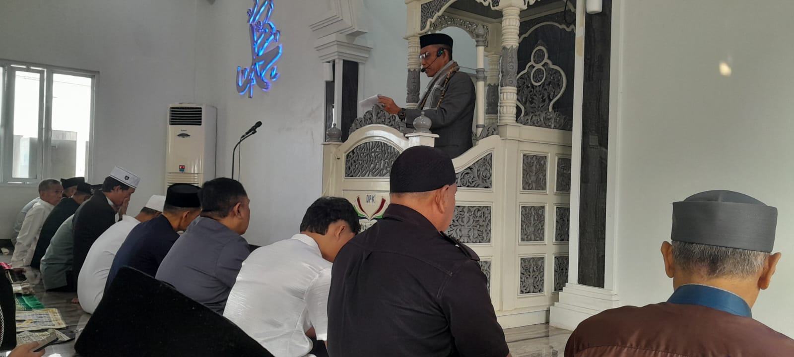 Sholat Ied Perdana di Masjid Ashabul Jannah Dispusarsip Provinsi Sulawesi Selatan