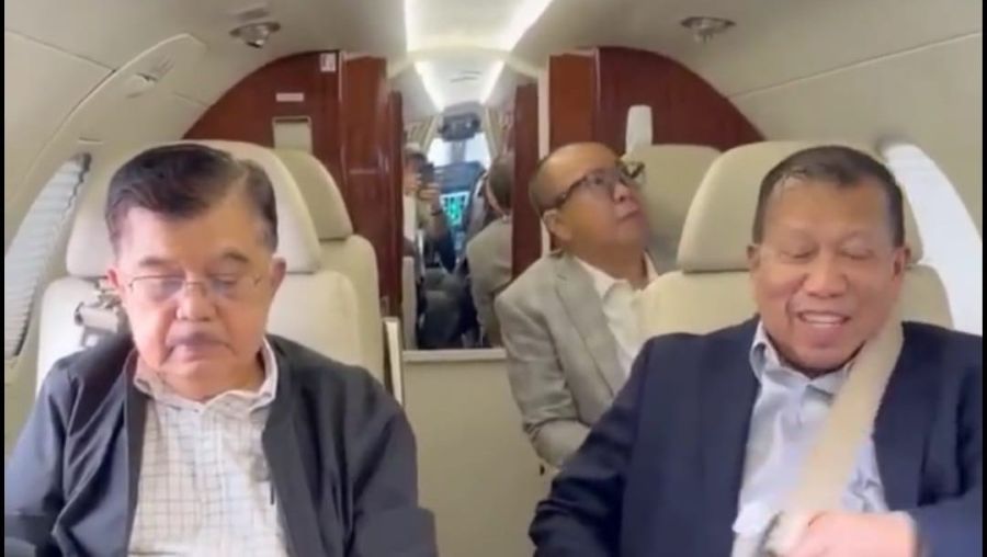 Hoaks! Jusuf Kalla dan Rombongan Terbang ke Iran